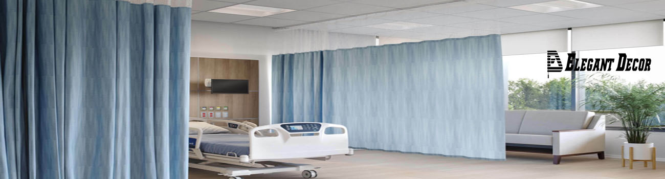 Cubicle curtain track for hospital